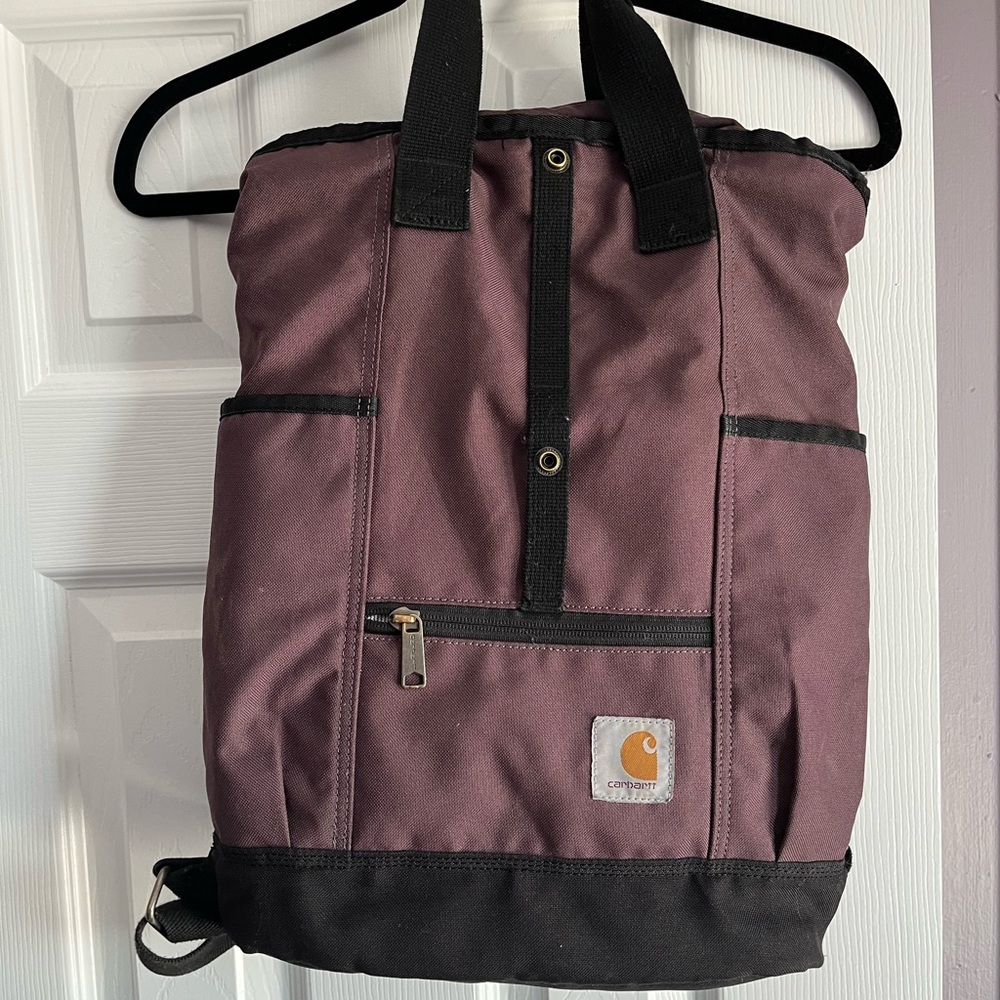 Carhartt Purple and Black Backpack